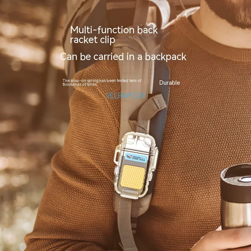 2024 Portable 300mAh Keychain EDC Flashlights Type-C Rechargeable COB Light Outdoor Arc Camping Lighter Mini Flashlight Gifts