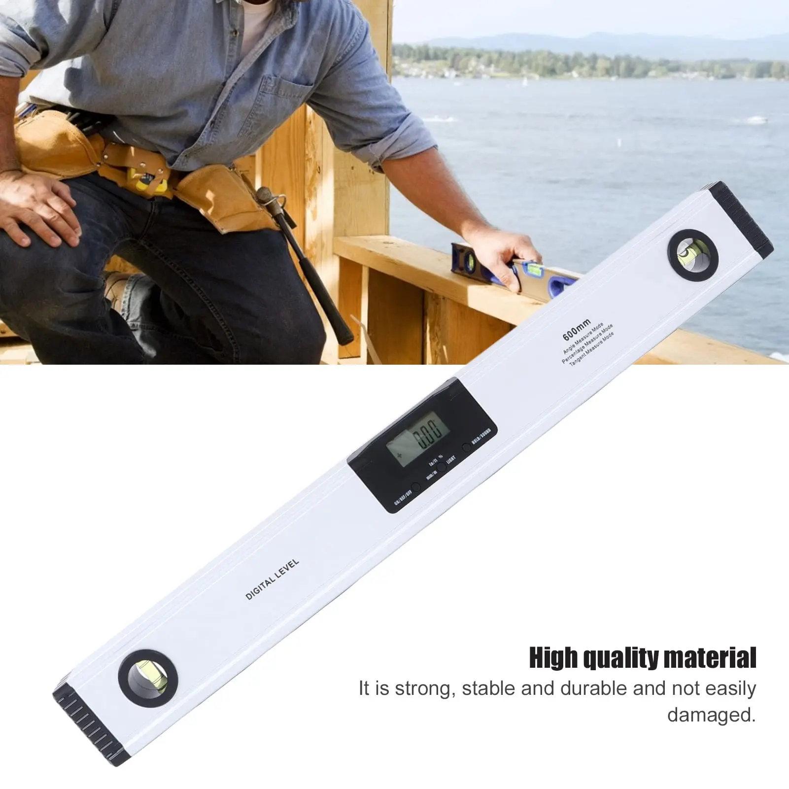 Angle Finder Digital Level Ruler Electronic Magnetic Tool Measuring Instrument Tool 4x90 LCD Backlight Levelness Measurement