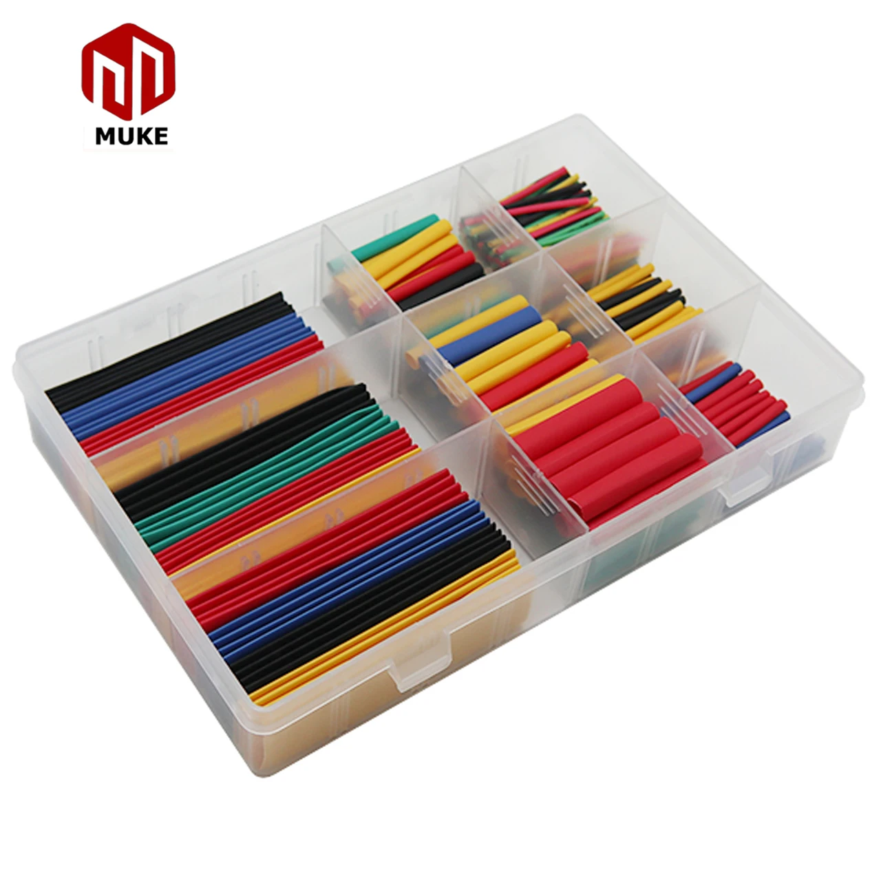 328 Kit Electric Wire Sleeving Polyolefin Thin Wall PE Tubo Termoretractil  Roll Pack Shrinkable Tube Box Electronic Wire Tube