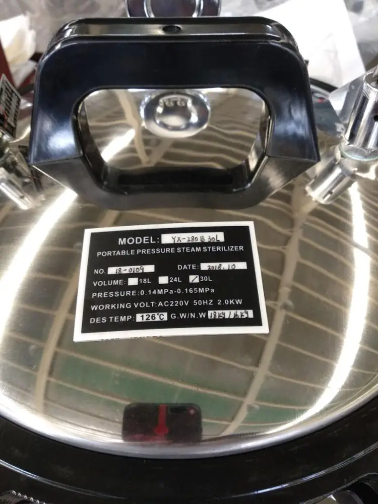  Лучшая цена портативный 18L 24L 30L автоклав класса b пищевой Промышленный медицинский