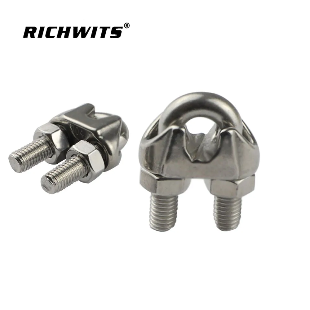 Marine Hardware 304/316 Stainless Steel  US Wire Rope Clamp cables  Clip