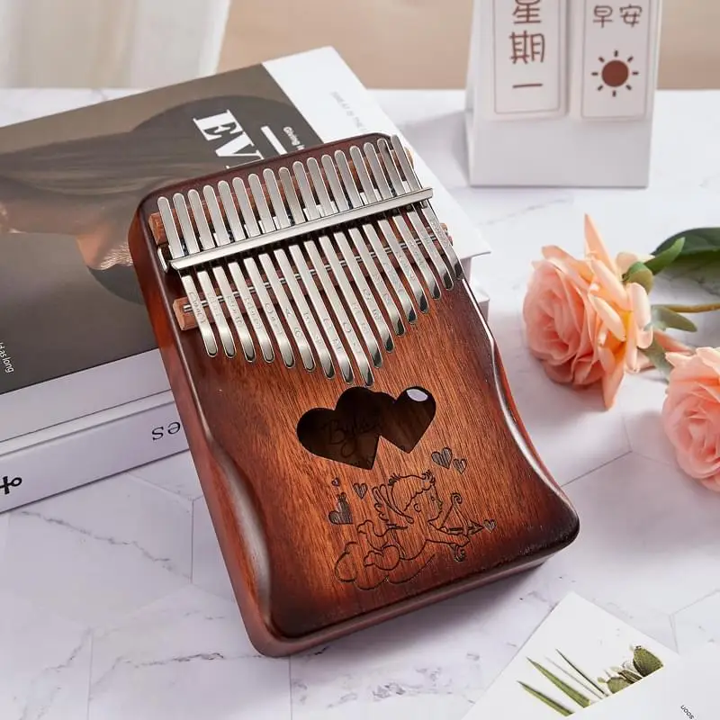 byla sparter kalimba choromatic brown instrument music acust