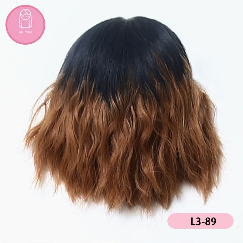 Peruca для шарнирной куклы Размер Dollsoom L L3-89M27X & XT4025 # Бесплатная доставка-17 см 1/3 облегающая французская Тепловая синтезированная r