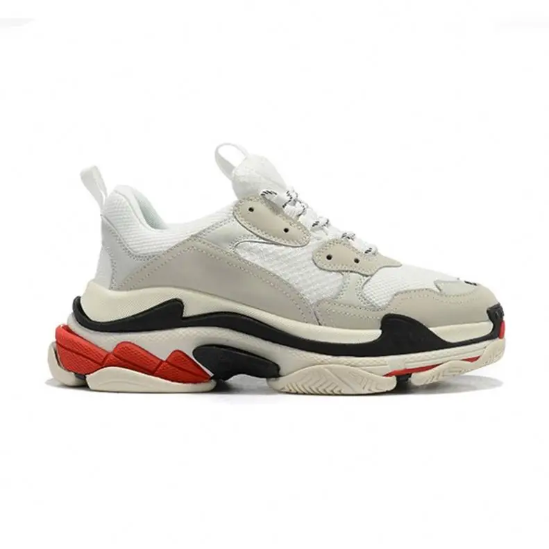 Triple S Casual Shoes Men Women Platform Sneakers Black White Beige Dark Grey Orange Green Mens Sports Sneaker Designer Trainer