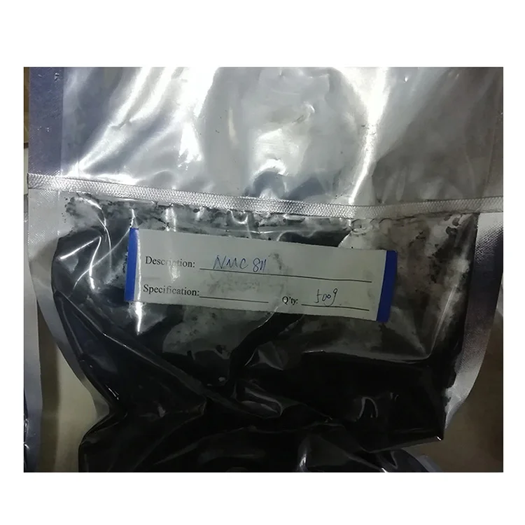 Lithium ion Battery Cathode Raw Materials LiNiMnCoO2  NCM811 Black Powder for Lab
