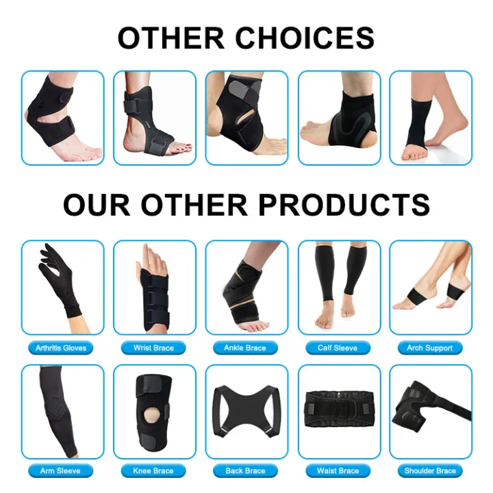 Fitness Safety Adjustable Ankle Brace Support Comfortable Drop Foot Ankle Brace For Pain Relief