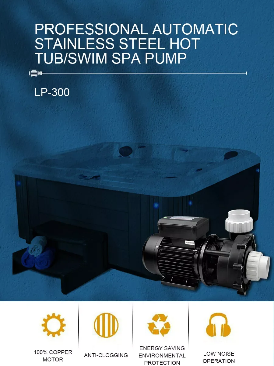 Whirlpool Massage Hot Tub Water Circulation Spa Pump with CE