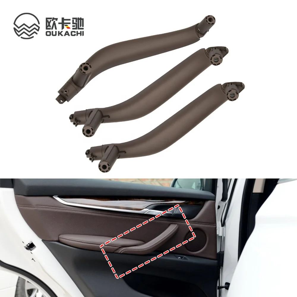 Подлокотники для внутренней левой и правой двери автомобиля F16 внутри ABS накладка на ручку для BMW X5 X6 F15 F16 2014-2018 один комплект 3 шт.