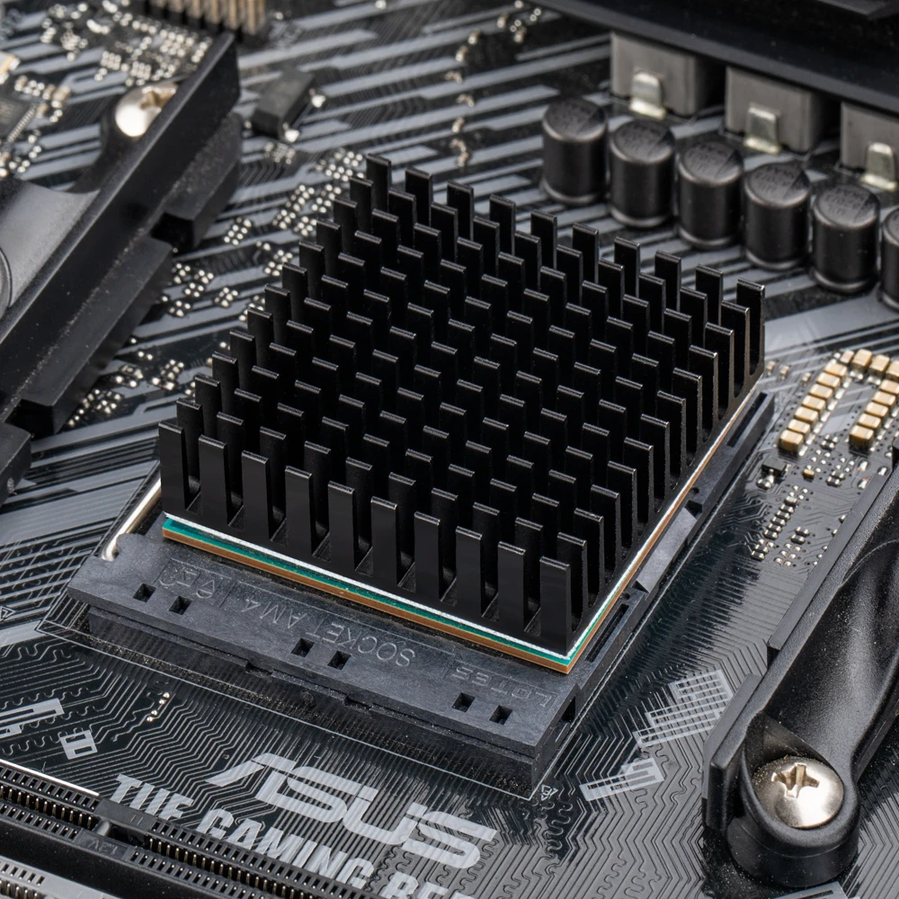 Алюминиевый радиатор-радиатор для электронного чипа IC RAM MOS Dynatron Raspberry Pi, охлаждение с теплопроводной лентой