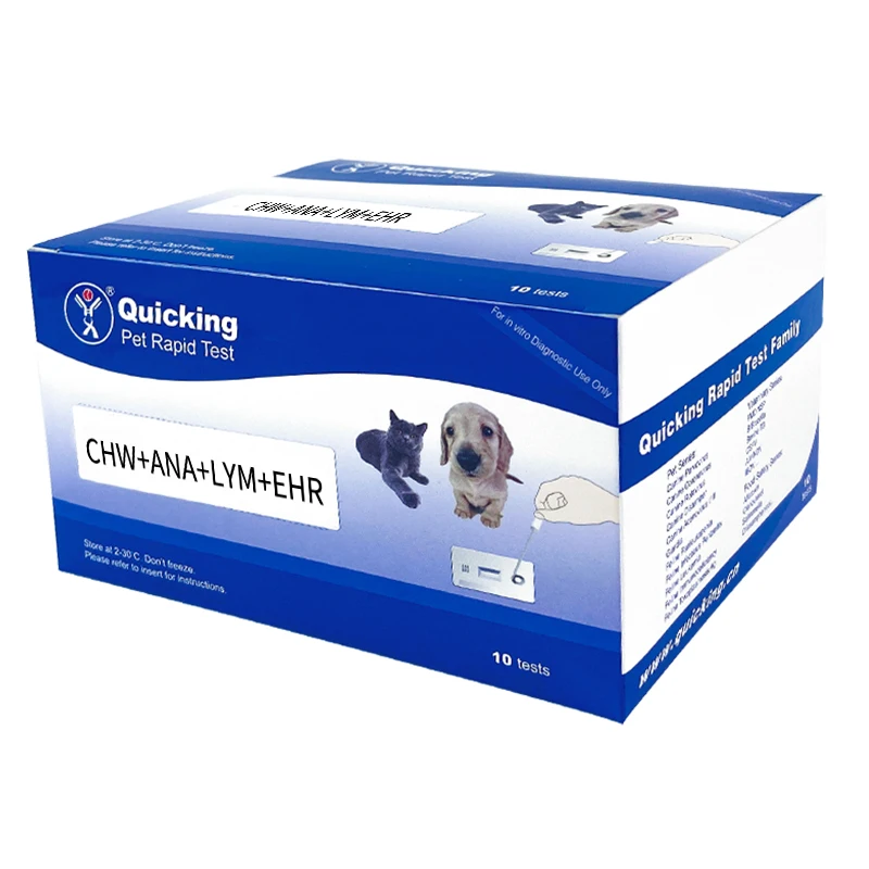 Ehr Lym Ana Chw тест комбинированный Быстрый ветеринарный диагностический кассет 4 в 1 быстрый тест