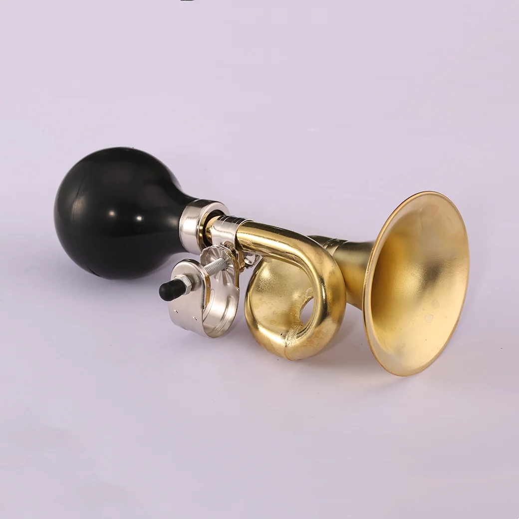 In Stock  Wholesale Retro Clown Horn Classic Vintage Metal Twisted Speaker Snail Bicycle Horn