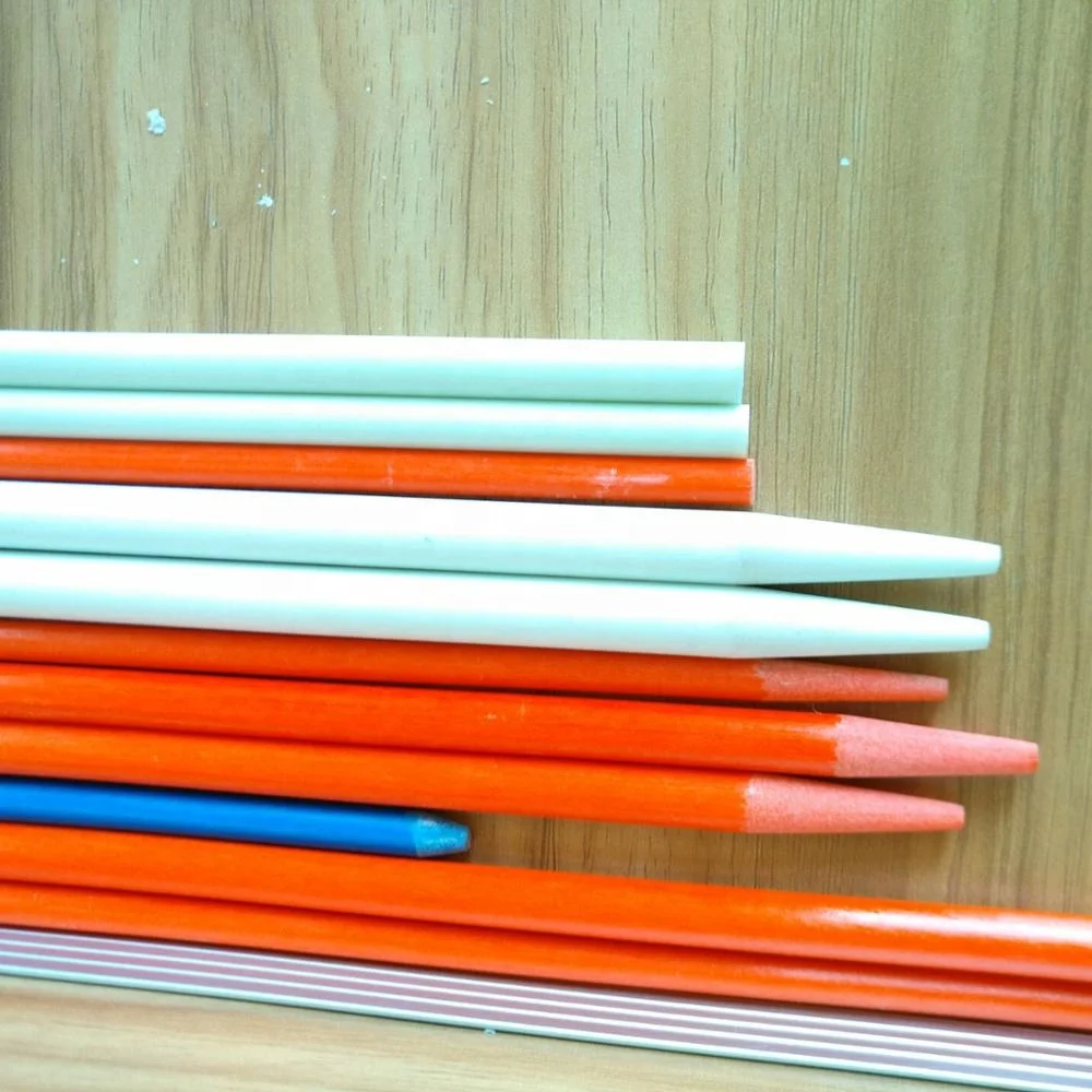 Fiberglass Vineyard Stakes 5 mm Red Tapered Flexible FRP Fiberglass Plant Stakes