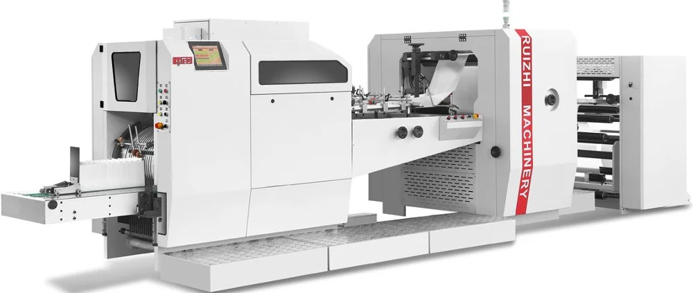 
RZJD-G350 High Speed Sharp Bottom Paper Bag Making Machine 