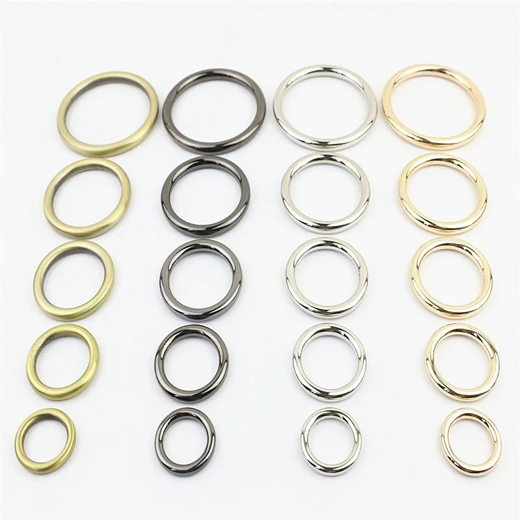 Handbag Hardware Accessories Die-cast Seamless Ring Buckle Zinc Alloy Connective Circle Plating O Ring Buckle