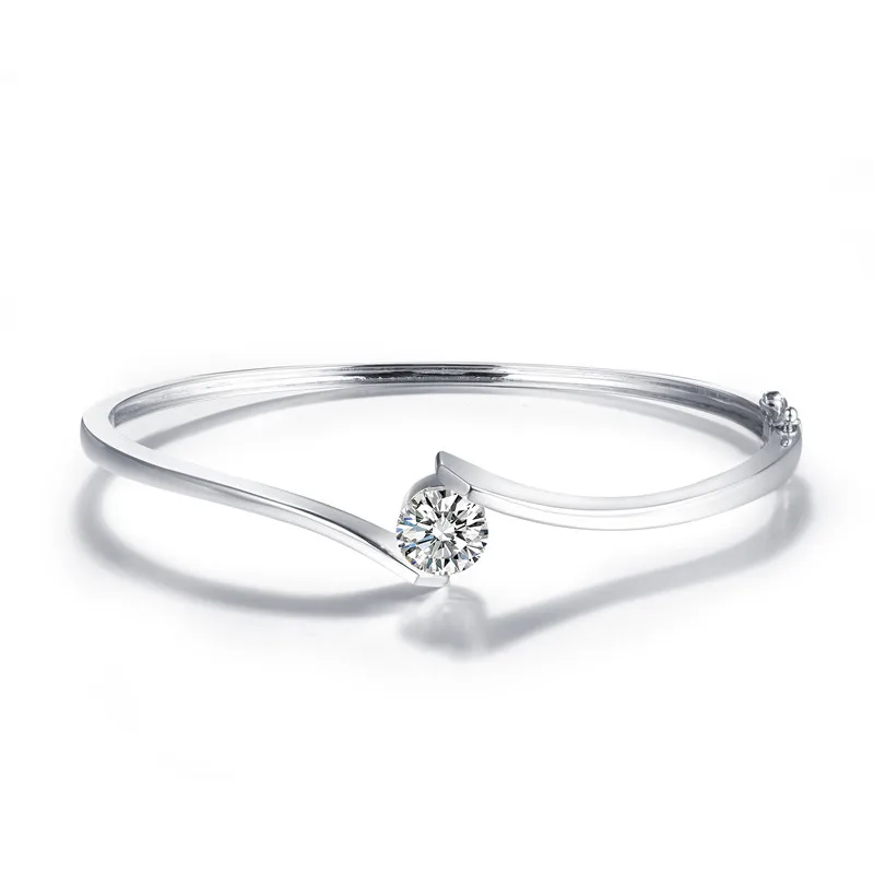 Brazilian gold plated jewelry 18k accessories jewelry 18k gold plated diamond bangle