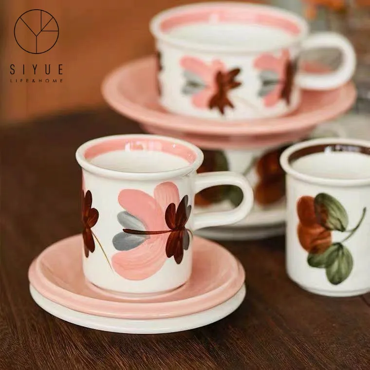 Hand Painted  Luxury Plates Sets  Coffee Cup and Saucer Porcelain Dinnerware Set  3107