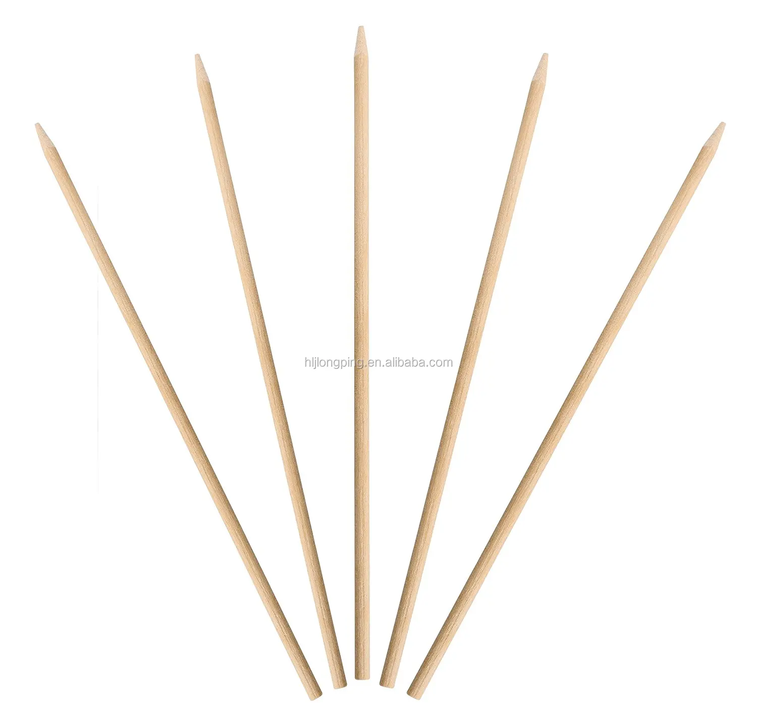 Wooden Skewers Durable Bamboo Sticks Ideal for BBQ Kebab Cake Topper Chocolate Fountain and Fruits