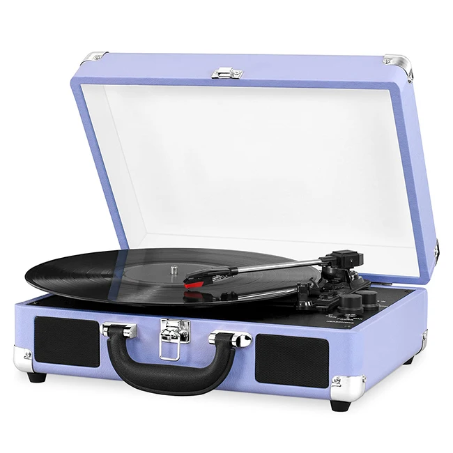 Nisoul High Quality Vinyl Records Player Gramophone Phonograph Antique Turntable record player