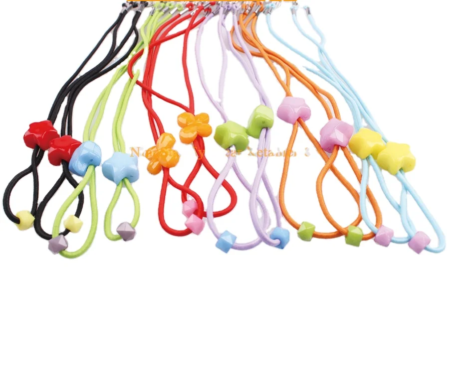 Colorful Cartoon Adjuster Safety Kids Eyewear Eyeglass Nylon Elastic Cord Strap Rope Retainer Holder
