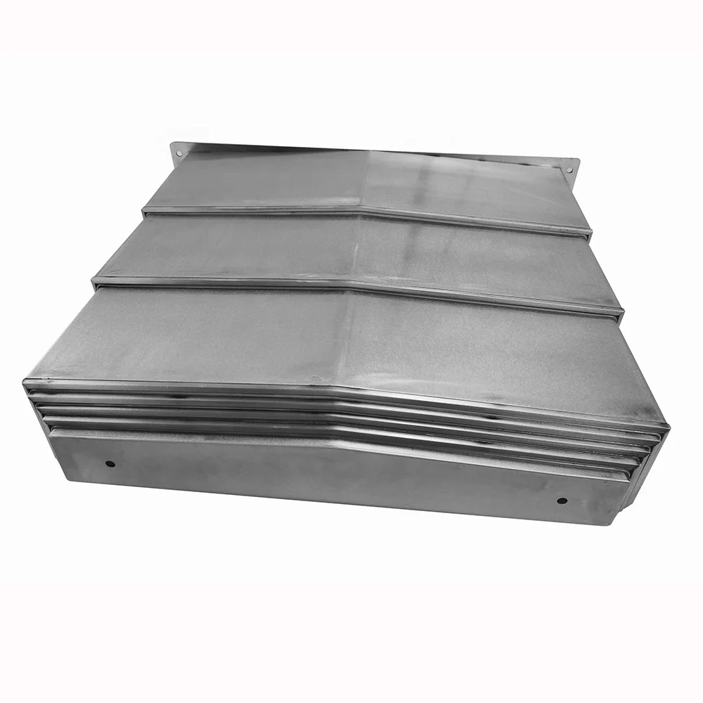 Machine tool durable  steel telescopic way cover