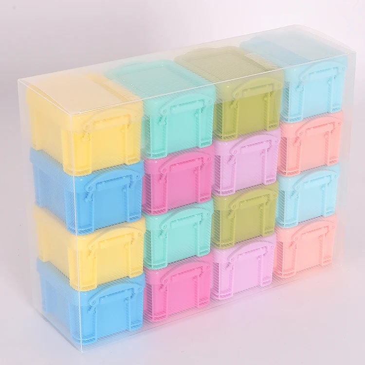 SUNSHING Small Desktop Storage Box Mini Office Supplies Organizer Portable Plastic Container Household Sewing Kit Box With Lock