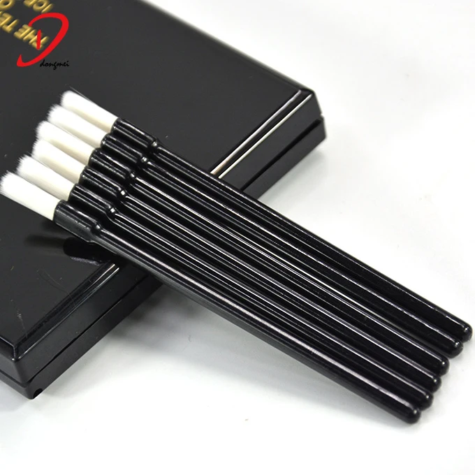 White plastic nail brush disposable cosmetic tools thin brush nail fine nylon hair disposable nail brush