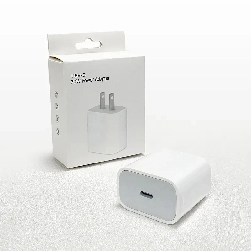 Factory Custom Wholesale Mobile Phone Data Cable And Power Adapter 20W PD Fast Charging USB C Charger Set For iPhone