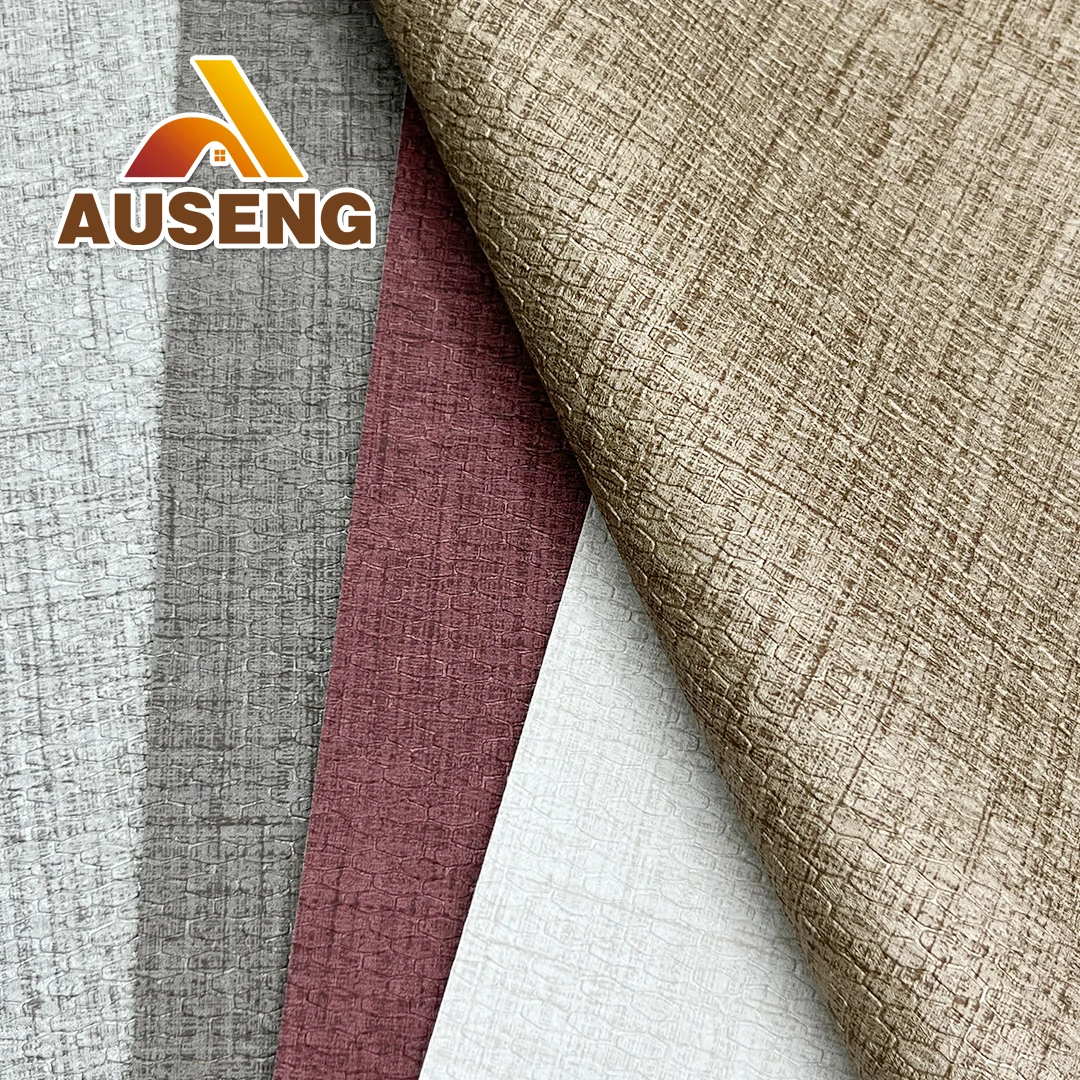 3D дизайн современные коммерческие огнестойкие виниловые обои водонепроницаемые рулонная ткань для офисного здания