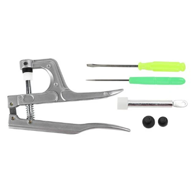 360 комплектов пластиковых кнопок T5 с защелками, набор инструментов и контейнеров-органайзеров, легкая замена кнопок, пресс-машина для кнопок