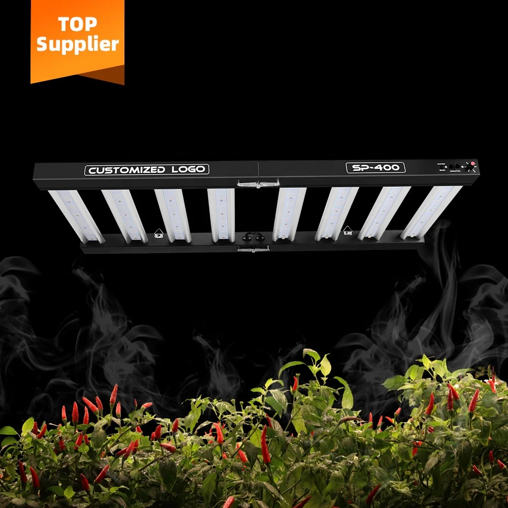 Easy Mounting Vertical Rack Farming White Full-Cycle Cultivation Broad Spectrum 420W Led Grow Light Bar For Rack