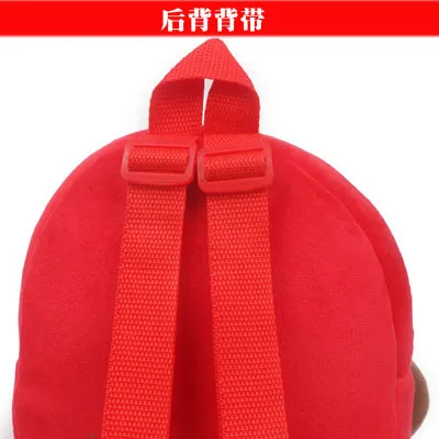 
cute monkey fur kid bag kindergaden children backpack 