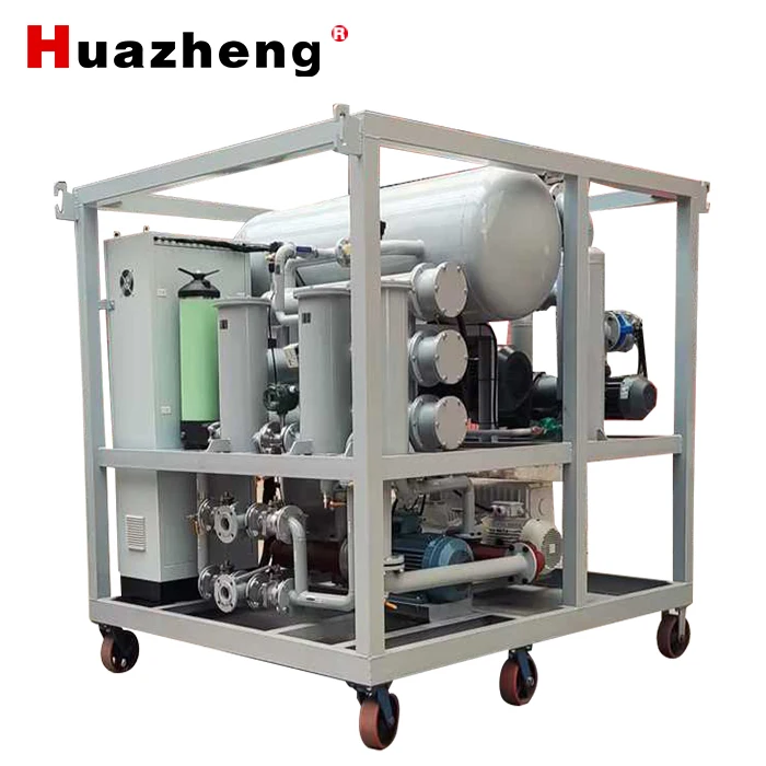 Huazheng Electric Manufacturing Used Lubrcanting Oil Recycling Filter Machine Vacuum Transformer Oil Purifier
