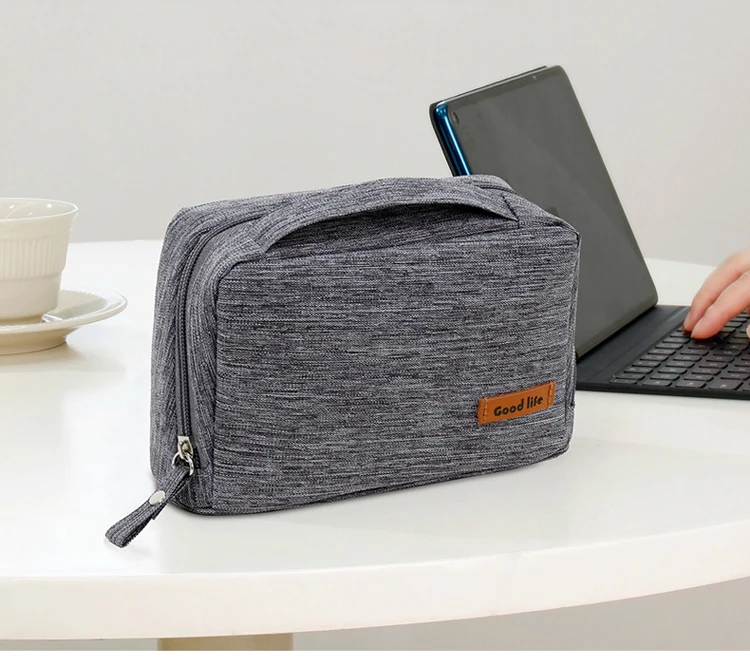 Multifunctional travel digital cable storage bag lightweight waterproof travel electronic accessories organizer pouch