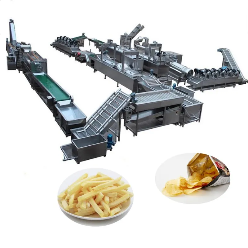 Full Automatic Healthy half fried finger French fries potato chips making machine with CE ISO 9001