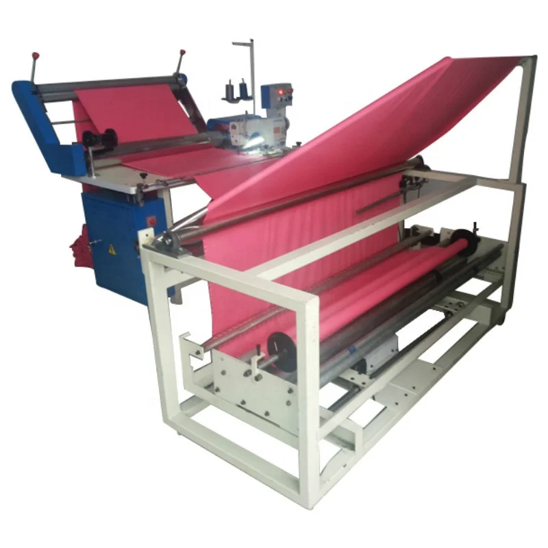 Automatic fabric folding and sewing machine