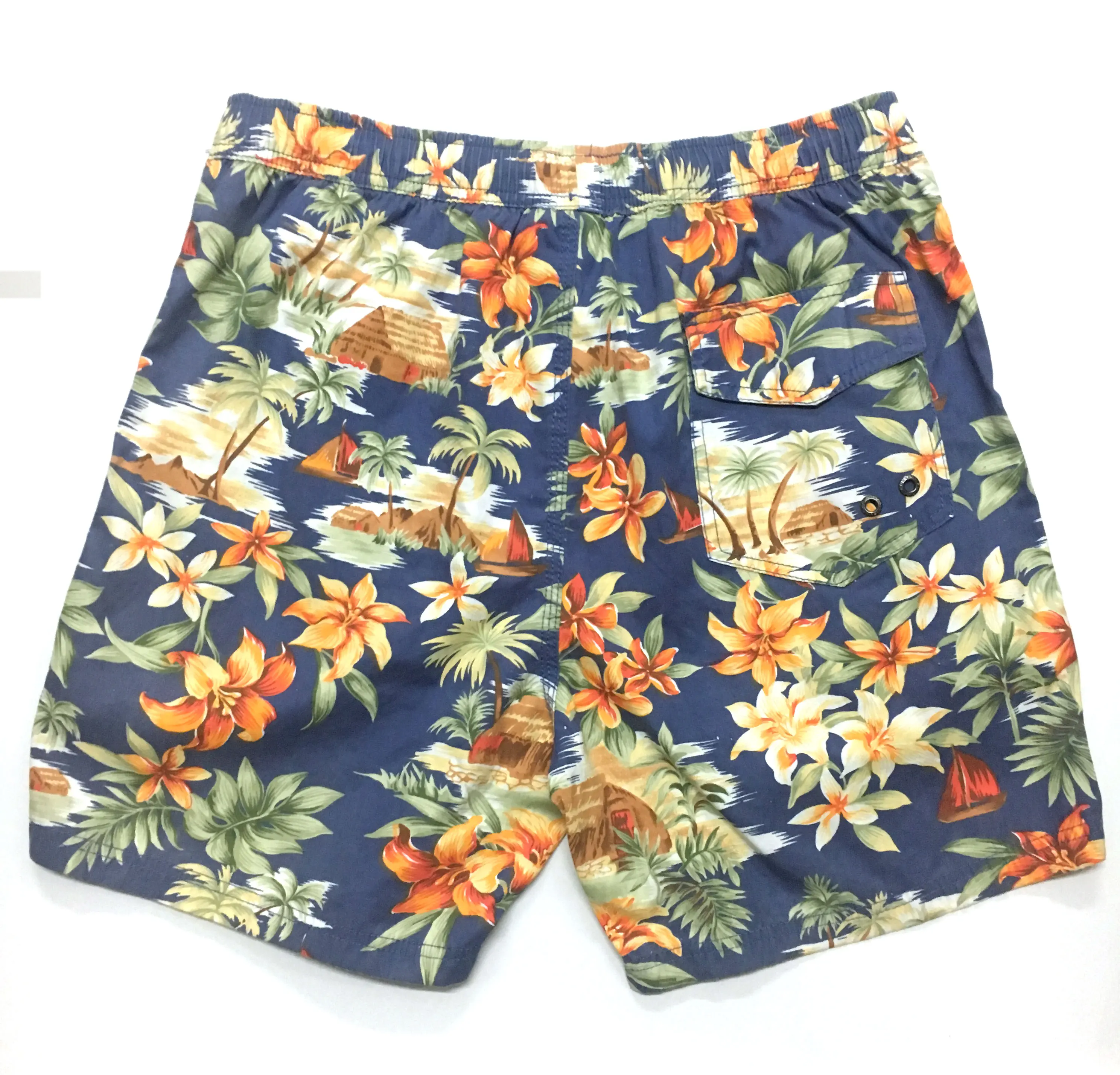 
Summer oem fashion dry quick pocket board print beach shorts for men 