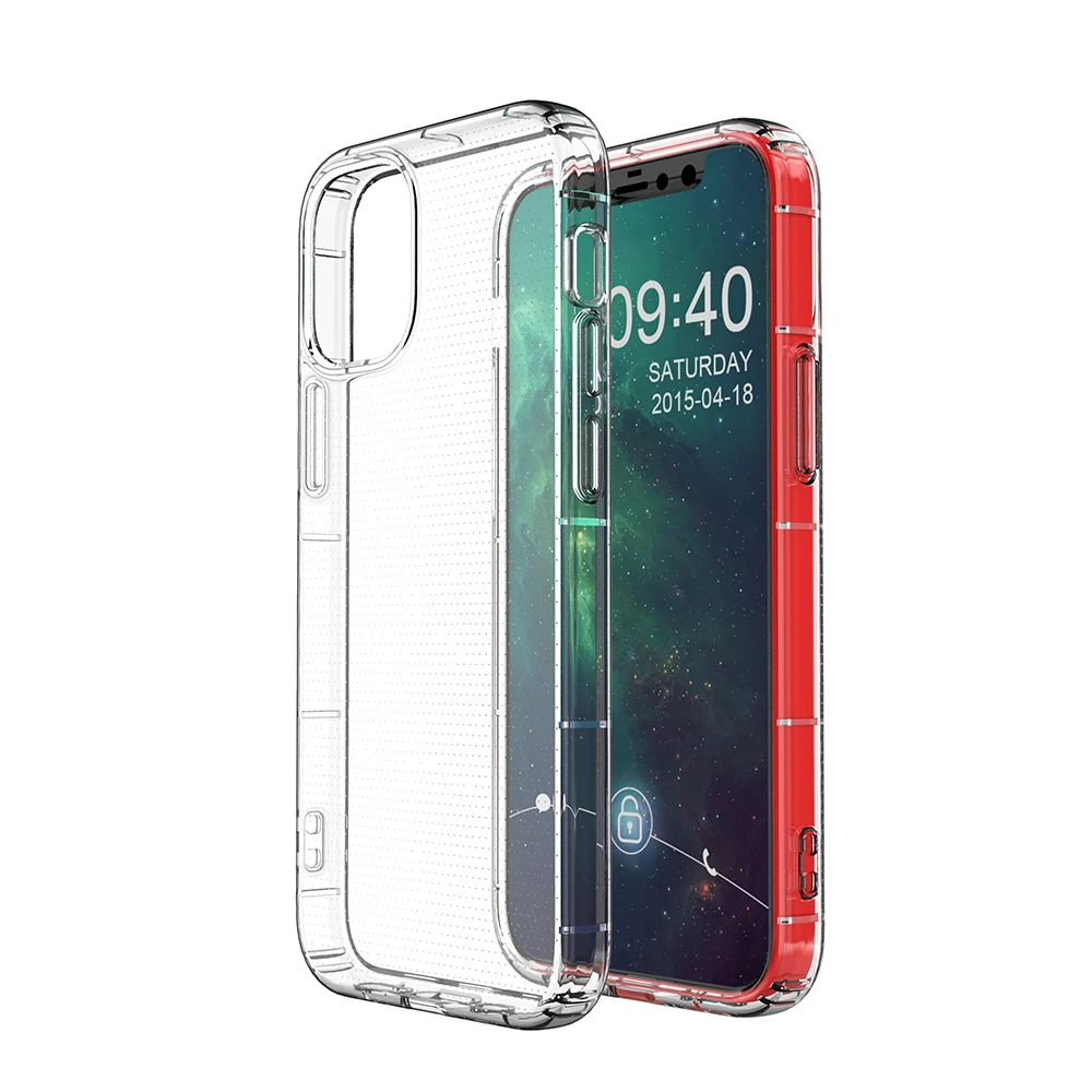 New Arrivals Clear Case For iPhone 12, Air Cushion Air Pillow Shockproof Transparent Soft TPU Phone Cover For iPhone 12 Pro Max