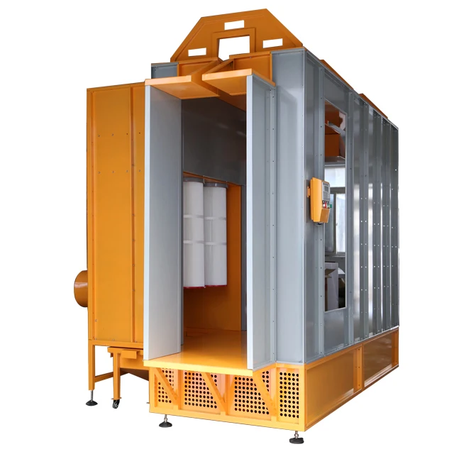 Conveyor Type Manual Powder Coating Booth for Metal
