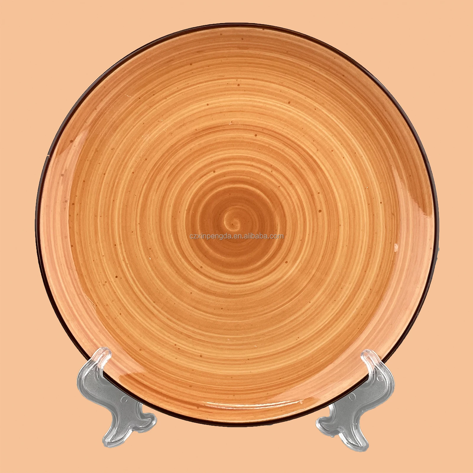 Fancy Triangle Shape Hand-painted Glazed Ceramic  Crockery Plates Snack Dessert Appetizer Serving Dishes Plates for