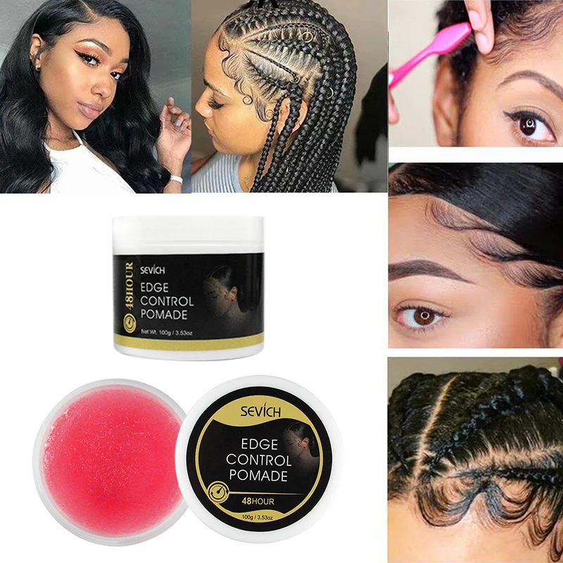 Customized Label Shine Extra Hair Strong Hold Tramper Pomade Gel Private Label Edge Control Wax