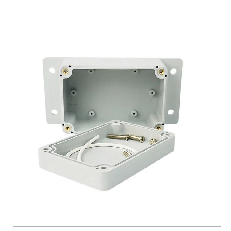 115x85x35mm OEM ABS plastic shell fabrication custom waterproof IP65 electronic enclosure outdoor with ear