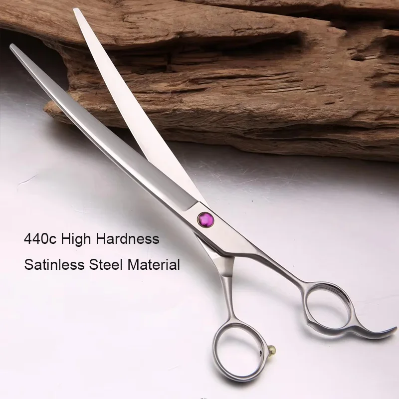Fenice Custom Logo/screws/size Pet Grooming Scissors Curved Shears for Dog Haircut Pet styling