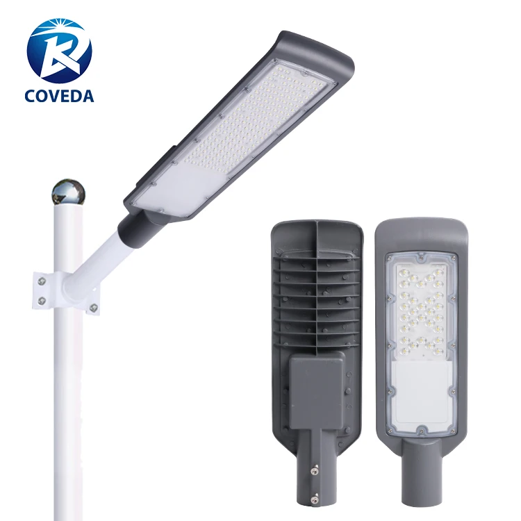COVEDA Modern Black Commercial Outdoor Park Square Parking Lot 30w Aluminum AC Power Led Street Lamps Fixture