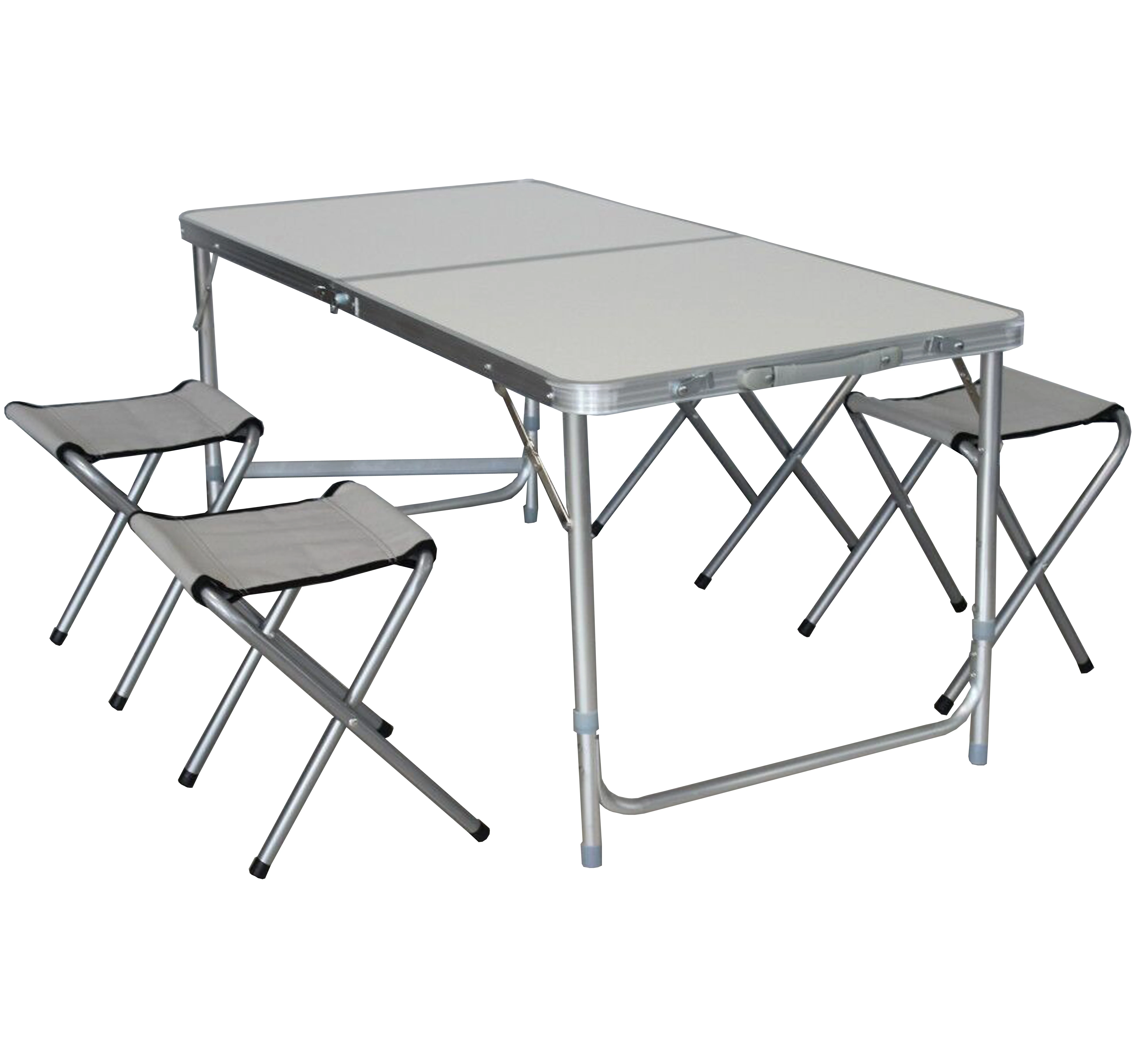 Регулируемый складной алюминиевый стол и стул для отдыха на природе