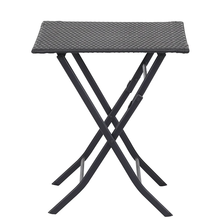 Folding 3pc bistro set slat aluminium folding bistro table and chairs