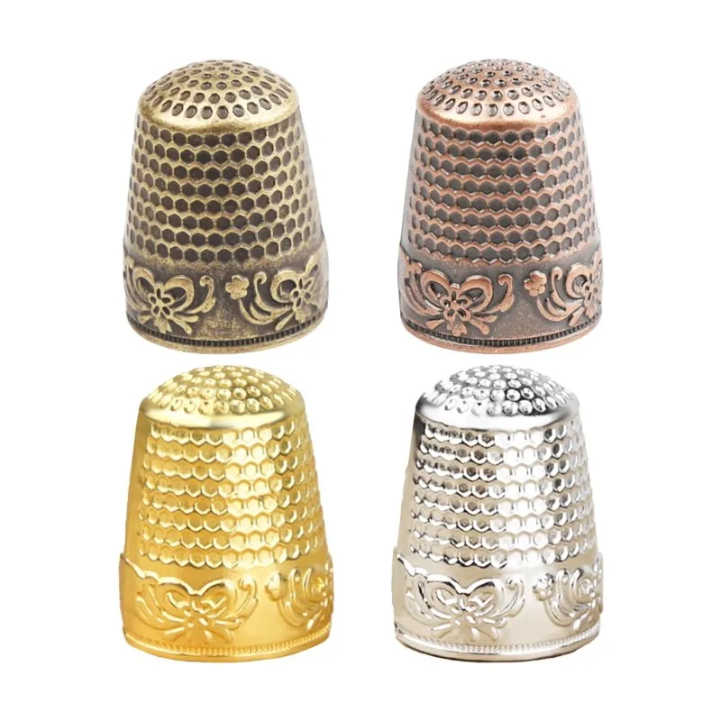 Antique Fingertip Shield Quilting Accessories Metal Fingertip Protector Sewing Thimbles