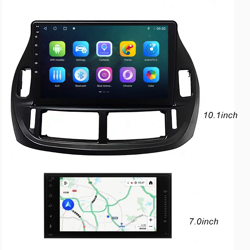 TS10 10.1inch Touch Screen Android 2 Din Car DVD Radio Multimedia Player GPS Navigation For Toyota Previa Tarago Estima
