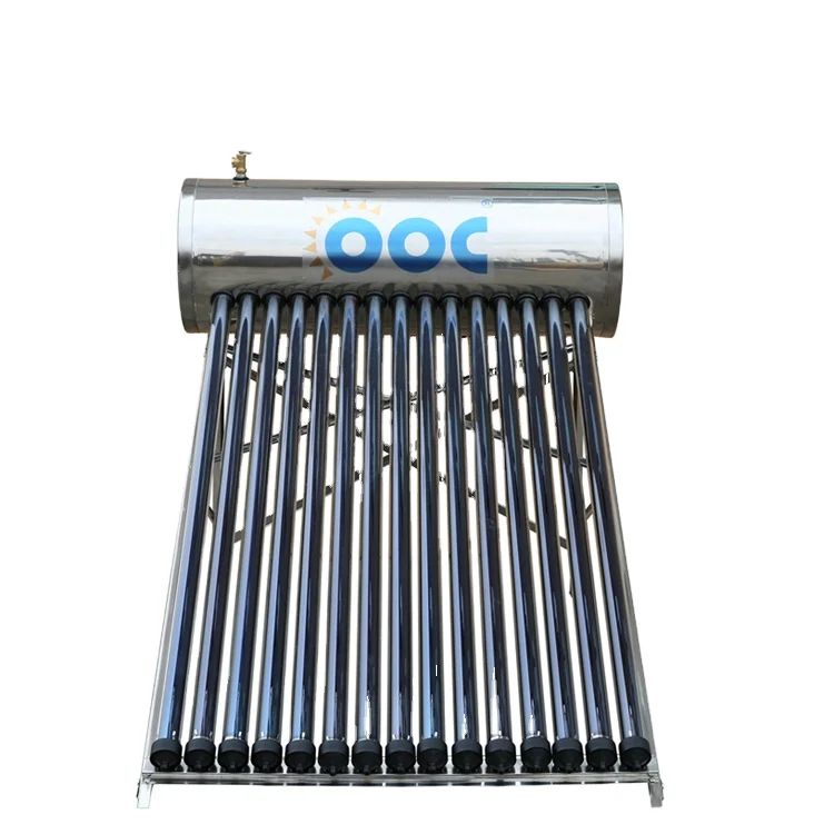 High pressure solar water heater with 12tubes heat pipe solar vacuum tubes calentadores solares
