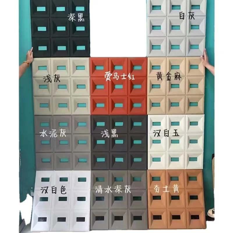 2024 New Design waterproof Polyurethane stone 3d M Shape component wall panels PU artificial stone panel for background