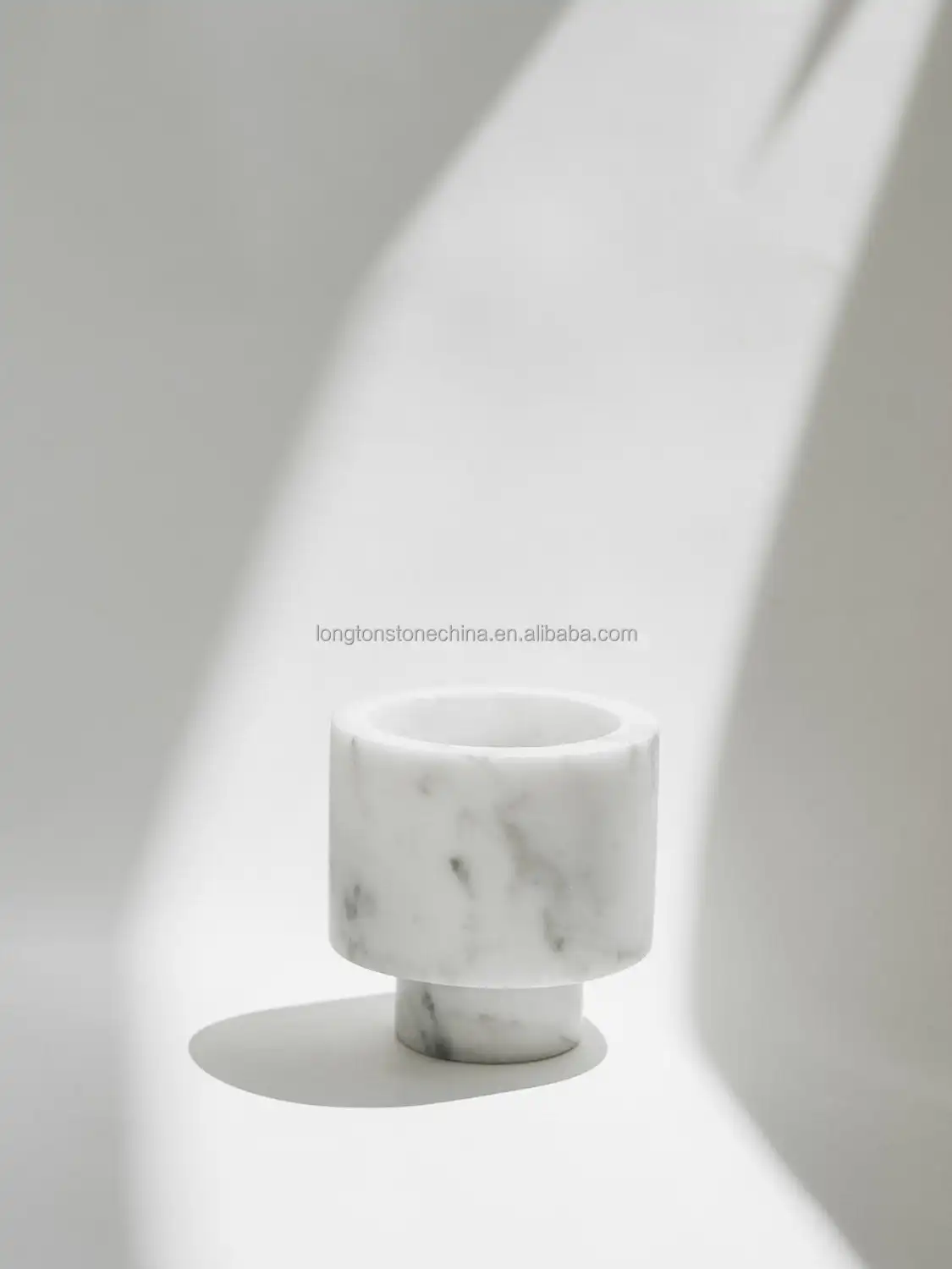 New White Black Purple Marble Candle Stick Holder Home Stone Craft Container Arabic Candle Vessel Natural Marble Candle Holder